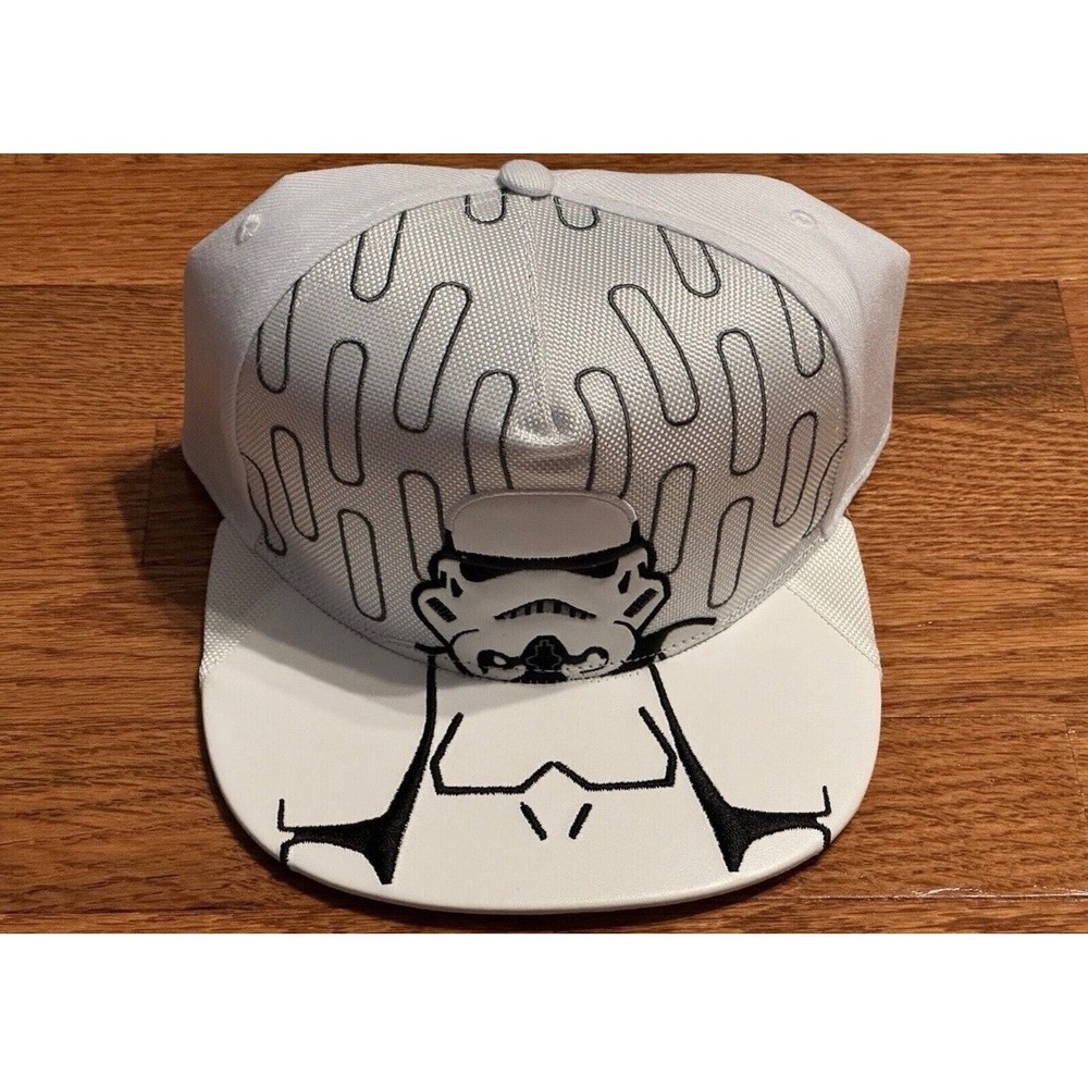 Star‎ Wars StormTrooper Storm Trooper Snap back Flat Brim Hat Cap DMI Disney